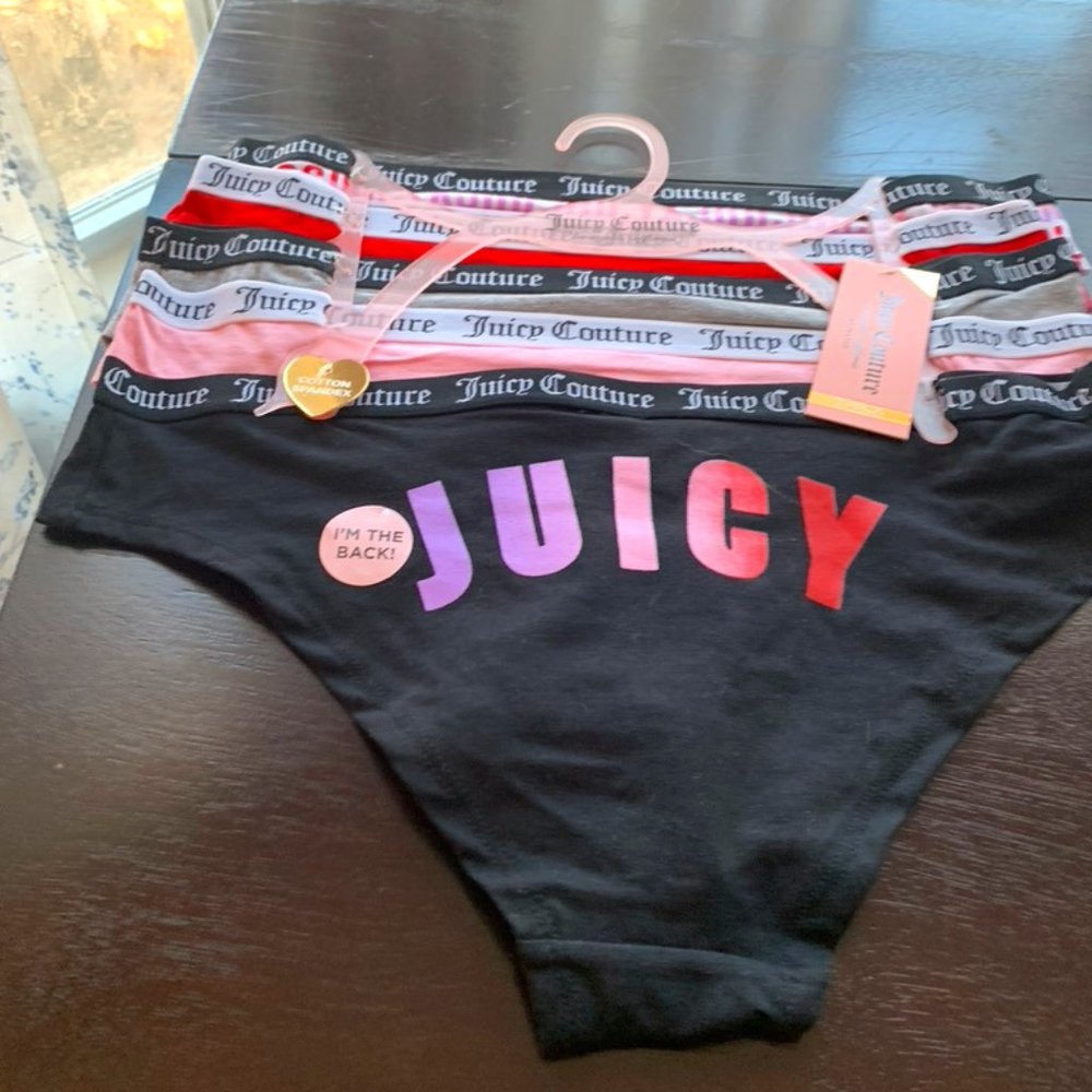 Juicy Couture Panties--5 Pack--size LARGE